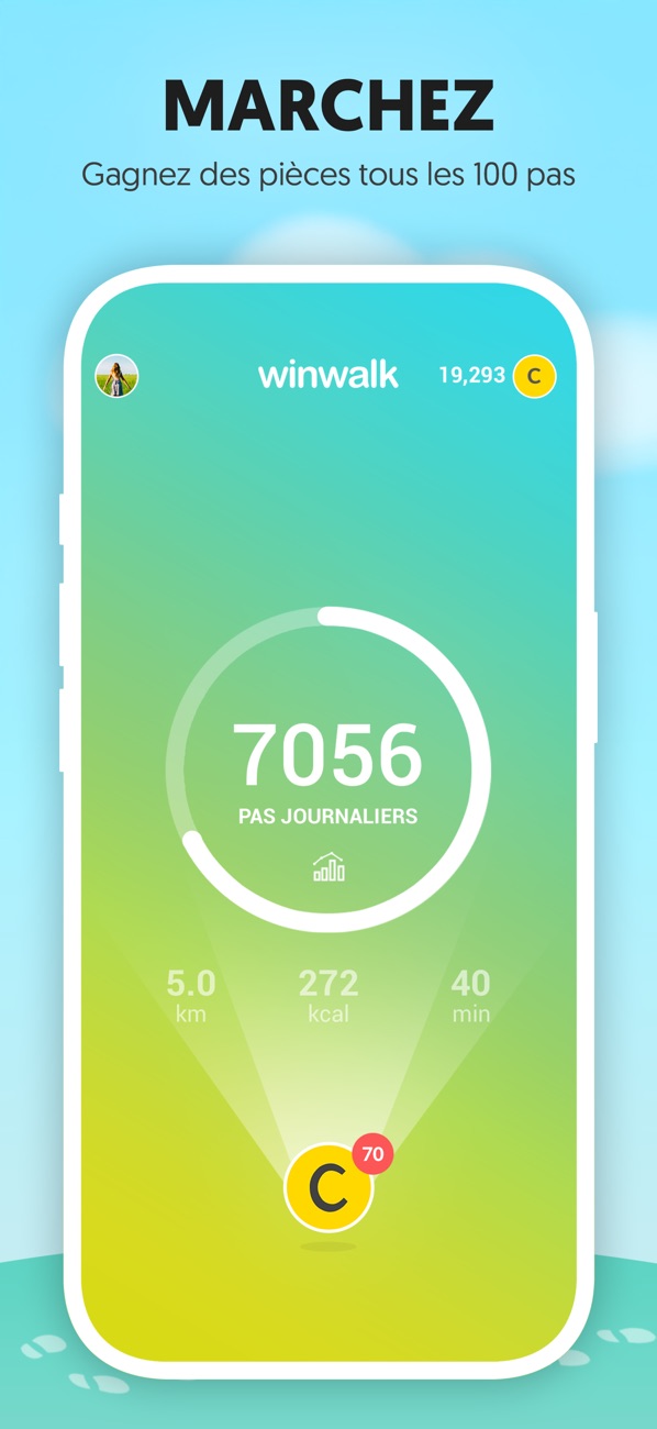 Winwalk compte vos pas du jour