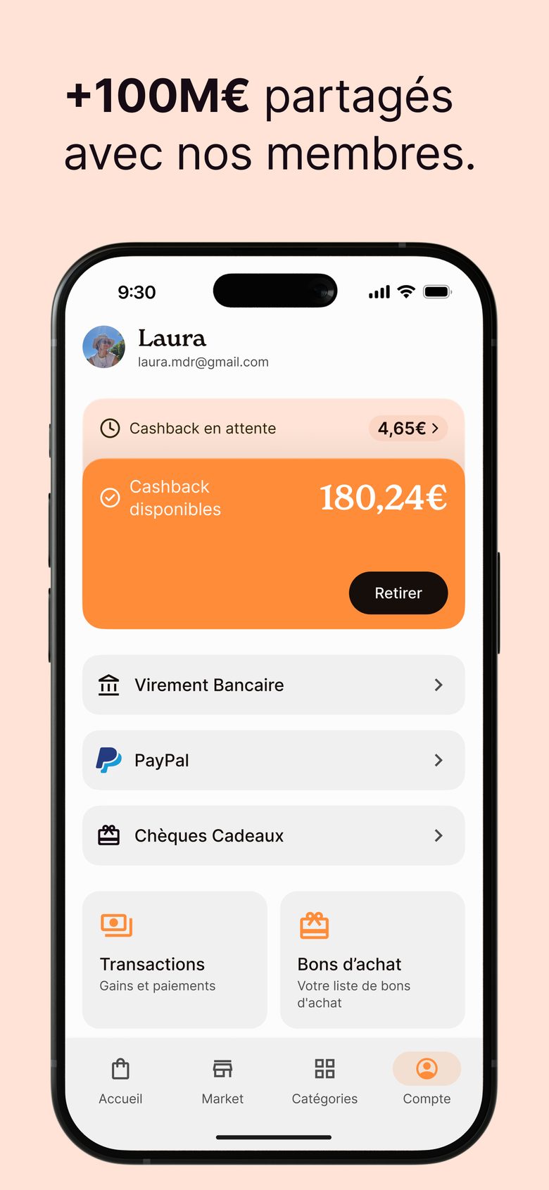 Retirer ses gains par virement ou PayPal