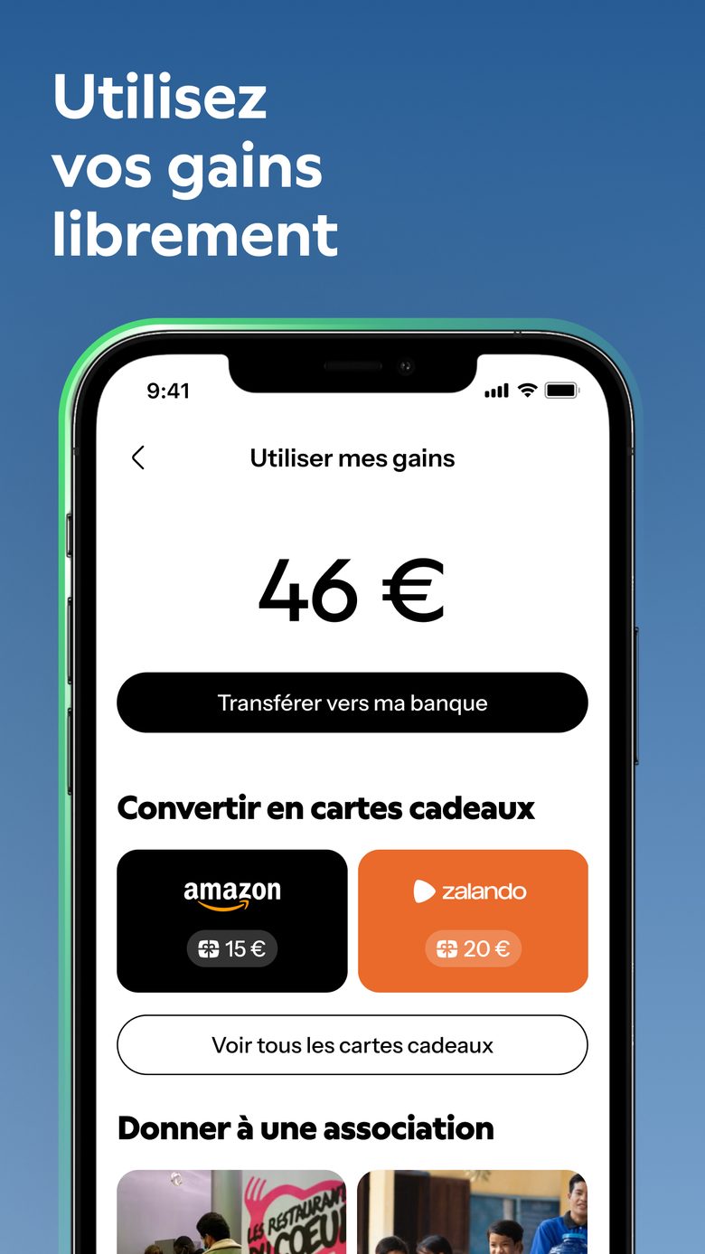 Les gains virés sur son compte en banque